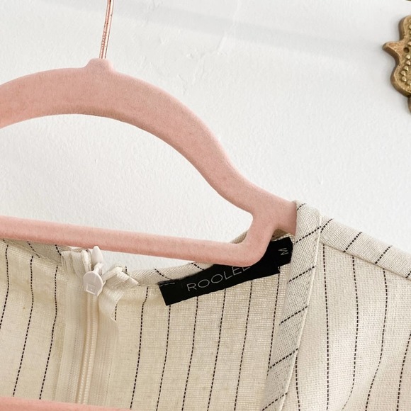 Roolee Cream Striped Dress - Picture 5 of 8